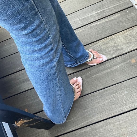 LE SILLA Studded Kitten Heel Slide Thong Sandal 9 39 - Picture 13 of 16